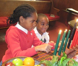 Kwanzaa candle lighting, 2008