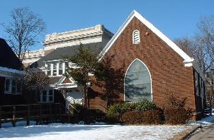 Parish House in winter